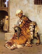 Jean-Leon Gerome Pelt Merchant of Cairo oil painting